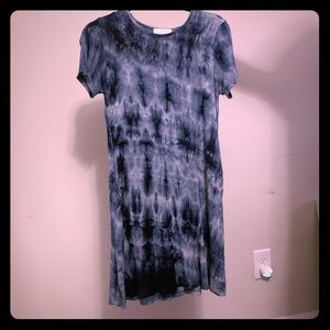 Navy tie dye dress